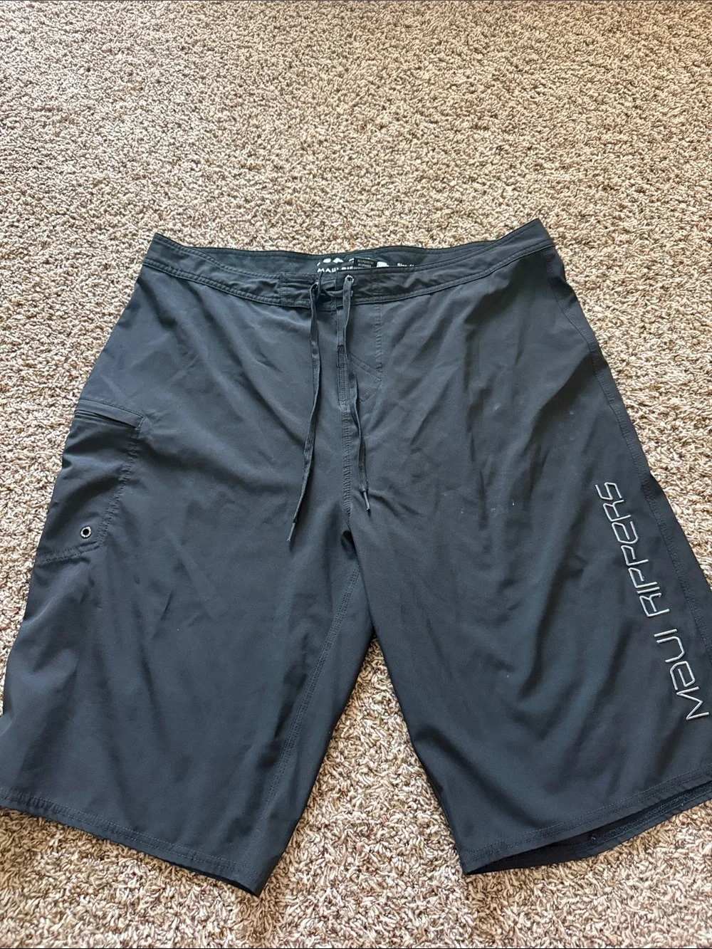 Maui Rippers Black Men's Swim Board Shorts